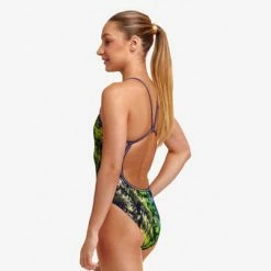 FUNKITA - Girls Single Strap One Piece Swimsuit Lion Eyes -Girls Swimwear Shop 018918 grande