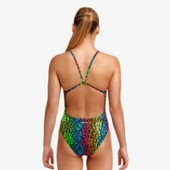 FUNKITA - Girls Single Strap One Piece Sunset West -Girls Swimwear Shop 018944 grande