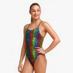 FUNKITA - Girls Single Strap One Piece Sunset West