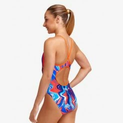 FUNKITA - Girls Diamond Back One Piece Zee Bra -Girls Swimwear Shop 018969 grande