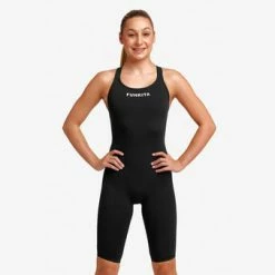 FUNKITA - Girls Legsuit Swimsuit Fast Legs Still Black