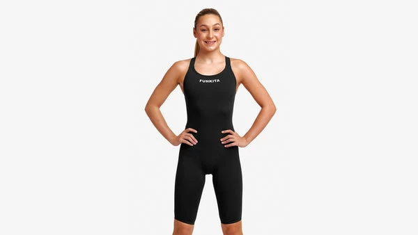 FUNKITA - Girls Legsuit Swimsuit Fast Legs Still Black 3 FUNKITA - Girls Legsuit Swimsuit Fast Legs Still Black
