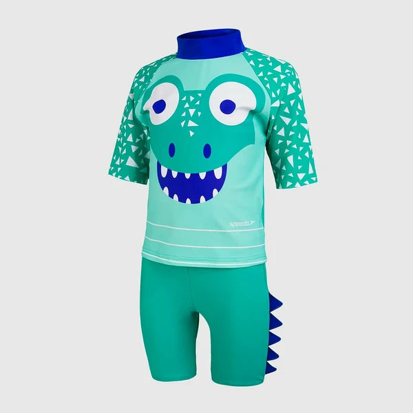 Speedo - Kids Swimwear Corey Croc Rash Top & Short Set 4 Speedo - Kids Swimwear Corey Croc Rash Top & Short Set - Image 2