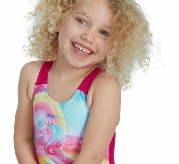 Speedo - Girls Swimsuit Digital Placement 1 Piece Pink 5 Speedo - Girls Swimsuit Digital Placement 1 Piece Pink - Image 3
