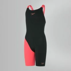 Speedo - Girls Junior Fastskin Endurance+ Openback Kneeskin Black/Red -Girls Swimwear Shop 8 09732B441 grande 1