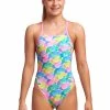FUNKITA - Girls Diamond Back One Piece Pastel Porpie -Girls Swimwear Shop FKS033G PASTEL PORPIE 01 grande