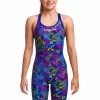 FUNKITA - Girls Legsuit Swimsuit Fast Legs Oyster Saucy -Girls Swimwear Shop FKS062G OYSTER SAUCY 01 grande