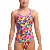 FUNKITA - Girls Diamond Back One Piece Bubble Piece 1 FUNKITA - Girls Diamond Back One Piece Bubble Piece -Girls Swimwear Shop FS11G BUBBLE TEA 01 grande