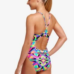 FUNKITA - Girls Diamond Back One Piece Crystal Eyes -Girls Swimwear Shop FS11G CRYSTAL EYES 06 grande