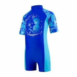 Speedo - Girls Swimsuit All in One Disney Frozen Blue -Girls Swimwear Shop Frozen 6 grande