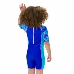 Speedo - Girls Swimsuit All in One Disney Frozen Blue -Girls Swimwear Shop Frozen 7 grande