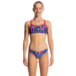 FUNKITA - Girls Criss Cross Two Piece Inked