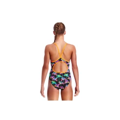 FUNKITA - Girls Diamond Back One Piece Palm Drive -Girls Swimwear Shop Funkita Palm Drive Girls Rear grande