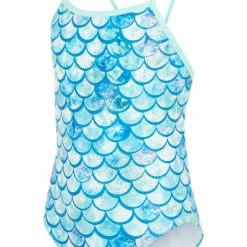 Maru - Girls Shimmer Ecotech Sparkle Flyback Aqua 10 Maru - Girls Shimmer Ecotech Sparkle Flyback Aqua -Girls Swimwear Shop GK0034 SHIMMER ECOTECH SPARKLE FLY BACK FR grande