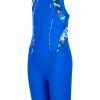 Maru - Girls Splash Ecotech Panel Legsuit Blue/Multi -Girls Swimwear Shop GK0050 SPLASH ECOTECH PANEL LEGSUIT FR grande
