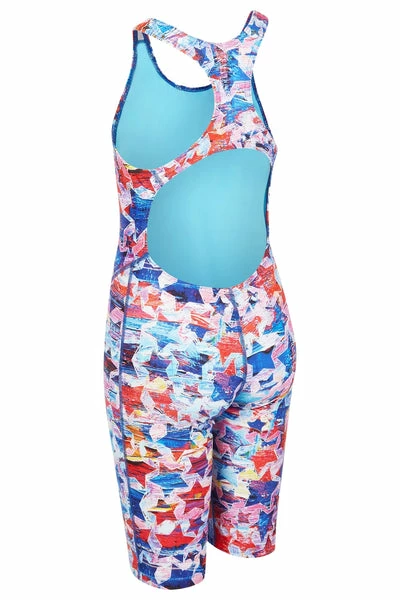 Maru - Girls Lucky Star Pacer Legsuit Blue/Red 4 Maru - Girls Lucky Star Pacer Legsuit Blue/Red - Image 2