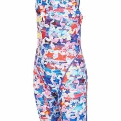 Maru - Girls Lucky Star Pacer Legsuit Blue/Red