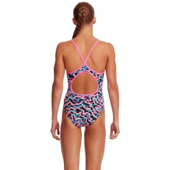 FUNKITA - Girls Swimsuit Diamond Back One Piece Live Streamer -Girls Swimwear Shop Livestreamer2 grande