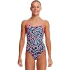 FUNKITA - Girls Swimsuit Diamond Back One Piece Live Streamer -Girls Swimwear Shop Livestreamer grande