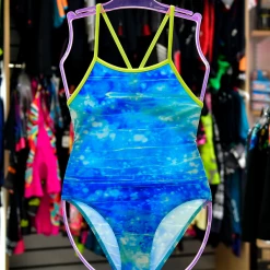 Maru - Girls Aquatix Pacer Fly Back Blue Turquoise -Girls Swimwear Shop MARU Aquatix 1 grande