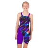 Speedo - Girls Junior Fastskin Endurance+ Openback Kneeskin Black/Blue