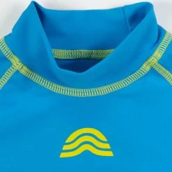 Aquarapid - Children's Rashvest/Anti-UV T-Shirt Blue -Girls Swimwear Shop aquarapid toddlers anti uv t shirt blue 5 grande