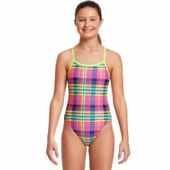 FUNKITA - Girls Single Strap One Piece Happy Highlander