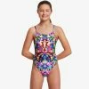 FUNKITA - Girls Single Strap One Piece Jungle Boogie -Girls Swimwear Shop funkita jungle boogie girls single strap one piece 4 grande