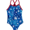 TYR - Girls Swimsuit Twinkle Addy Diamond Fit Navy/White -Girls Swimwear Shop g grande