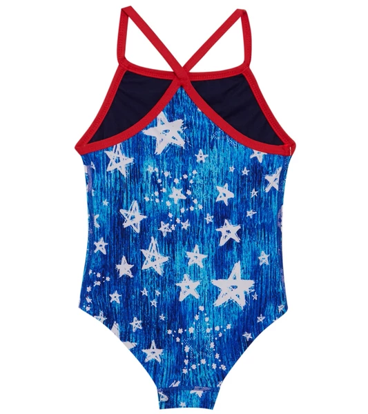 TYR - Girls Swimsuit Twinkle Addy Diamond Fit Navy/White 4 TYR - Girls Swimsuit Twinkle Addy Diamond Fit Navy/White - Image 2